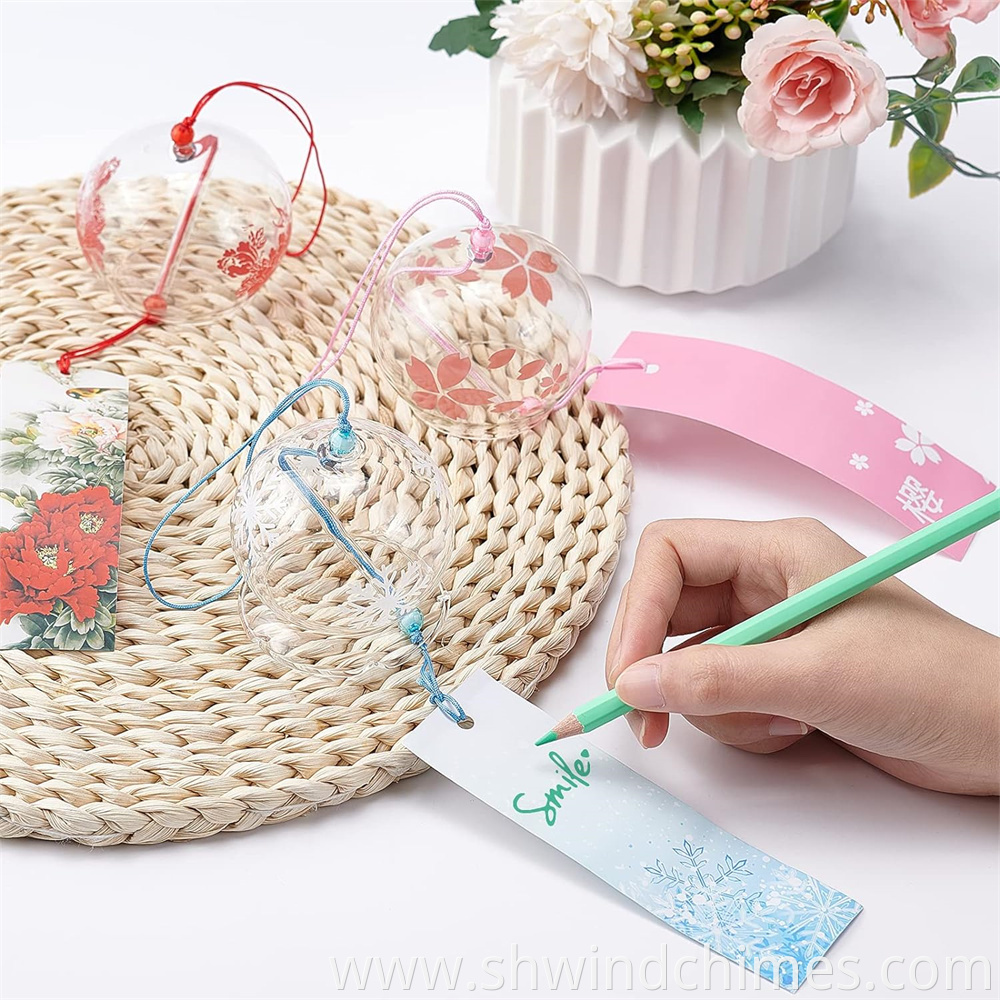 Japanese Glass Wind Bells Pendants